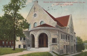 Kansas City Missouri Beach Hill Gemeindekirche 1908 Postkarte - Bild 1 von 2