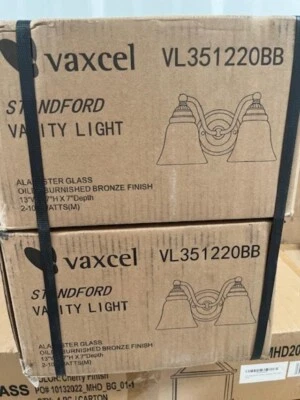 VAXCEL VL35122OBB Standford 4 luces tocador aceite bronce bruñido (2 cajas) Foto 1 de 3