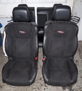 2015-2023 Dodge Challenger R/T Complete Interior Suede Seat Set Black OEM *NOTES - Picture 1 of 12