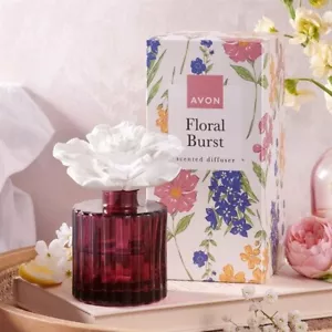 AVON FLORAL BURST SCENTED CERAMIC DIFFUSER ~ * BRAND NEW IN DECORATIVE BOX * - Picture 1 of 12