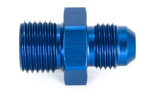 Adattatore filettato M16x1,5 a Dash 6/ -6 ON/JIC 6 blu anodizzato 9/16 - 18UNF - Foto 1 di 3