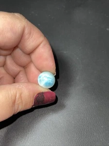 Larimar Mini Sphere Ball Orb Marble 12mm - Picture 1 of 24