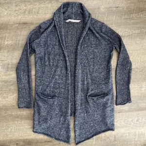 Athleta Sweater Womens XS Cabrillo Cashmere Linen Blend Open Knit Cardigan - Picture 1 of 9