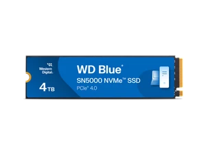 Western Digital 4TB WD Blue SN5000 NVMe SSD, PCIe Gen 4.0, up to 5,500 MB/s Read - Afbeelding 1 van 3