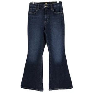 Lee Free People Womens Jeans Wide Leg Bootcut High-Rise Flare Bellbottom Blue 28 - Picture 1 of 11