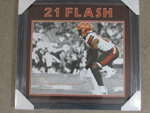 Framed Cleveland Browns Denzel Brown Full Name Autograph Signed JSA FLASH 21 - Picture 1 of 2