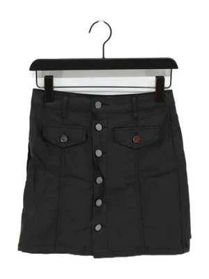 Quiz Women's Mini Skirt UK 10 Black Viscose with Elastane, Polyester Short Mini - Image 1 of 4