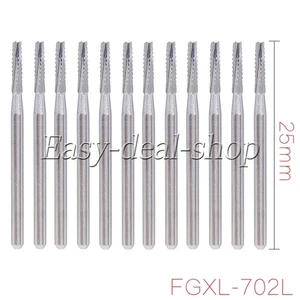 Fresas de carburo quirúrgicas dentales FGXL-702L 25 mm corte transversal extremo plano fisura cónica - Imagen 1 de 8