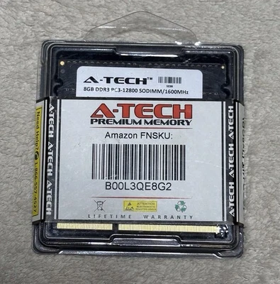 A-Tech 16GB Kit 2x8GB DDR3 PC3-12800 SODIMM/1600 MHz Designed For Apple - Image 1 of 3