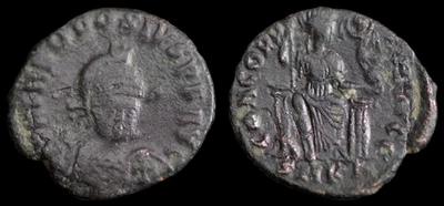 Ancient Roman Empire Coin Theodosius I ( 379-395AD ). Æ18. 2,20 gramm. #579 - Image 1 of 3