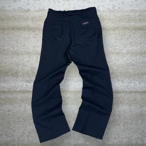 Vintage Levis Dress Pants 30x32 Bootcut Flared Fit Navy Blue Flat Front 90s - Picture 1 of 4