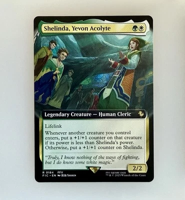 MTG: Shelinda, Yevon Acolyte (Extended Art) Commander: Final Fantasy Reg NM - Image 1 of 3