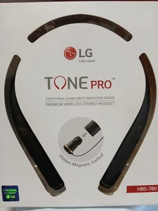 Casque stéréo sans fil Bluetooth LG HBS-760 Tone Pro noir NEUF boîte NON SCELLÉ - Photo 1 sur 6