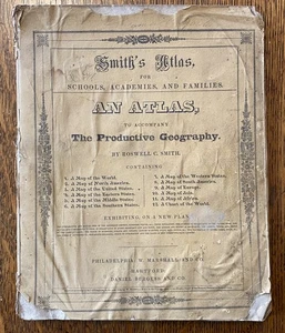 SMITH'S ATLAS to accompany Productive Geography, 1835, 12 maps (b1) - Bild 1 von 12