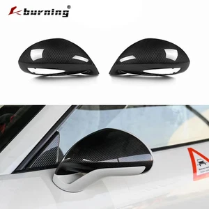 Carbon Fiber Rearview Mirror Cover for Porsche 911 2012-2019 991 718 2012-2016 - Picture 1 of 17