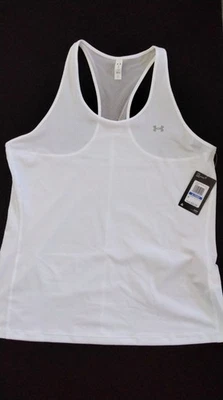 Under Armour Women's HeatGear Armour Racer Tank,  White, XL - Image 1 of 4
