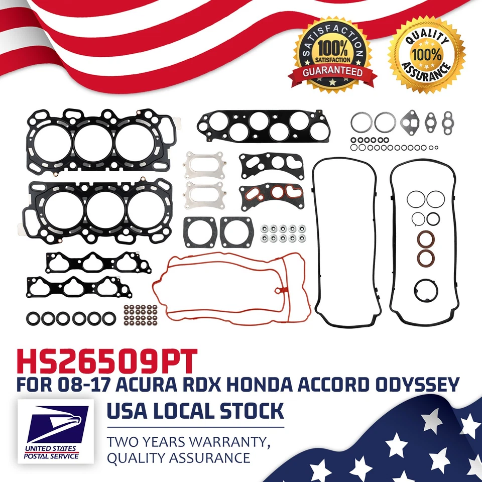 Juego de juntas de culata Direct Fit para Honda Crosstour 2012-2015 OEM HS26509PT Foto 1 de 4