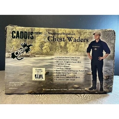 Caddis Wading Systems Green Boot Foot Waders neoprene nylon CA11901WBF - Imagem 1 de 4