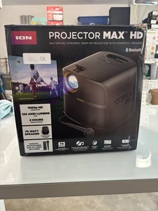 ION Audio Projector Max HD Projector with Crystal-Clear 1080p HD - Picture 1 of 6