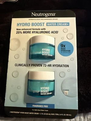 Neutrogena Hydro Boost Water Cream 9x More Hydration 1.7 fl oz (50ml) x 2 - Image 1 of 2