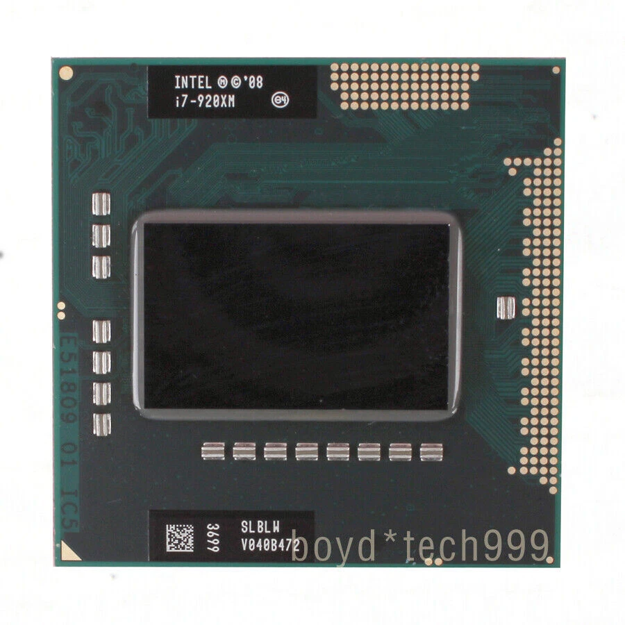 Intel Core i7-920XM Ii 920XM Quad-Core CPU Processor 2 GHz 2.5 GT/s Socket G1 - Image 1 of 1