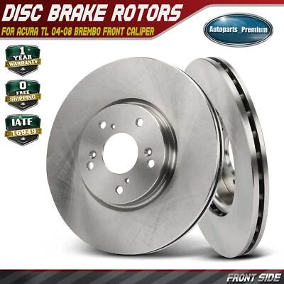 Rotores de freno de disco delanteros izquierdo y derecho de 310 mm 2 piezas para Acura TL 04-08 sedán Foto 1 de 4