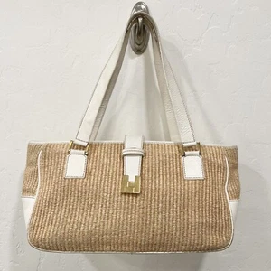 Lambertson Truex Woven Straw Purse - Picture 1 of 8