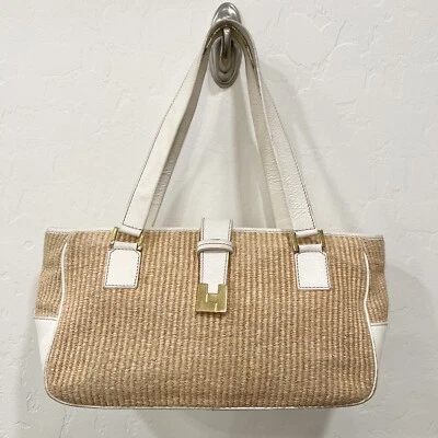 Lambertson Truex Woven Straw Purse - Image 1 of 4