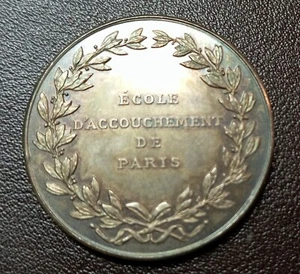 MEDAILLE GEBURTSSCHULE VON PARIS PREIS FÜR GUTES FÜHREN Silber 33,7 mm - Bild 1 von 2