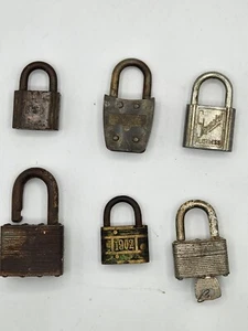 Lote De 6 Candados De Colección Slaymaker, U.S. ILCO, 1902 Guardia, Master Lock - SIN LLAVE - Imagen 1 de 17