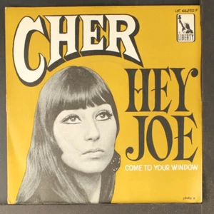 CHER: hey joe / come to your window LIBERTY 7" Single 45 RPM France - Picture 1 of 4