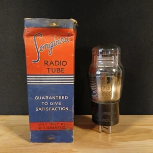 Neu im Karton Cunningham Songbird 71A gravierte Basis Radio Röhre 4 Pin - Bild 1 von 4