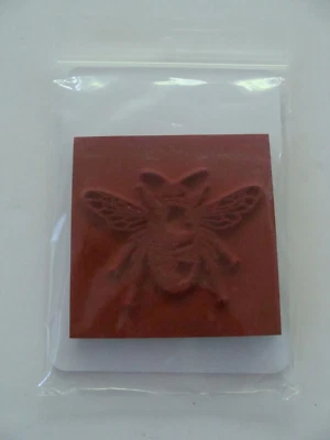 NEW SEALED Deep Red Stamps Bumblebee Rubber Cling Stamp 2.5" - Image 1 of 4