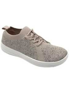 FitFlop F-Sporty ÜBERKNIT™ Slip-On Sneaker Metallic Mink - Picture 1 of 3