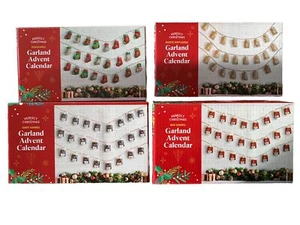 Aldi Perfect Weihnachtsgirlande Adventskalender - verschiedene Stile - nagelneu - Bild 1 von 5
