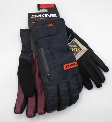 Dakine 皮革 Titan 手套和衬里手套男式大号端口红色滑雪板和滑雪 — 第 1/4 张图片