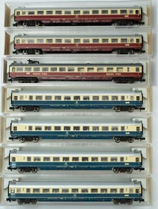Scala N FLEISCHMANN 2 x 8164K - 8165K - 4 x 8194K 7 carrozze DB - Imagen 1 de 20