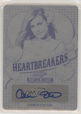 2020 Leaf Pop Century Printing Plate Black 1/1 Carmen Electra #H-CE1 Auto 0f4