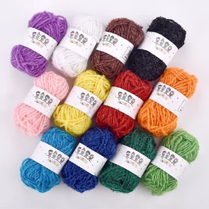 12Colors/Set DIY Knitting Crochet Yarnneedlework Sewing Hand Crafting Wool Line - Picture 1 of 13