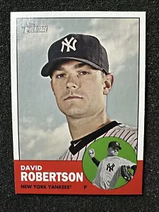 DAVID ROBERTSON #42 2012 Topps Heritage Baseball QTY New York Yankees - Foto 1 di 2