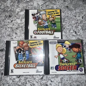 Vintage Backyard Football, Basketball & Soccer CD-ROM Humongous Games PC Win Mac - Picture 1 of 13