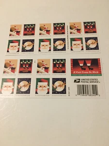 20 Christmas Forever USPS Stamps - A Visit From St Nick - Picture 1 of 1