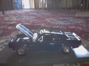 124 Scale Diecast Car Sunnyside 1967 Chevrolet Camaro Black With White... - Picture 1 of 4