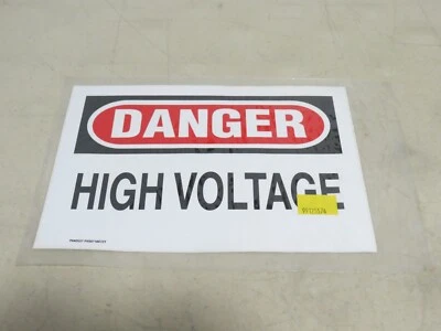 PANDUIT PVS0710D72Y DANGER HIGH VOLTAGE VINYL SIGN 7" x 10" - Image 1 of 2