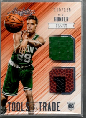B3786- 2015-16 Absolute Tools of Trade Materials Dual #27 R.J. Hunter Jersey/125 - Image 1 of 2