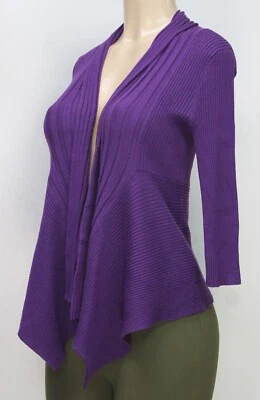 Willi Smith Women's Cardigan Sweater 3/4 Sleeve Purple Size S - Image 1 of 4