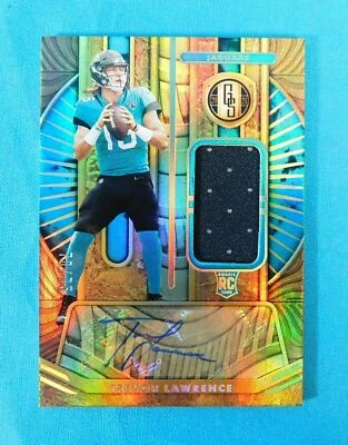 TREVOR LAWRENCE ROOKIE PATCH AUTO - 2021 PANINI GOLD STANDARD RC RPA #/75 - Image 1 of 2
