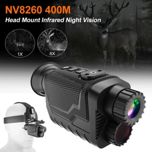 8X Digital Zoom Hunting Telescope Head-mounted 4K 36MP Monocular IR Night Vision - Picture 1 of 24