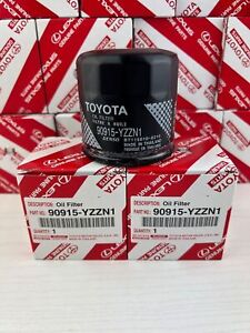 2 NEW OIL FILTER SET OF OEM  90915-YZZN1 FOR TOYOTA LEXUS SCION