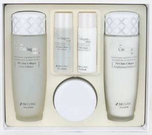 3W CLINIC COLLAGEN WHITE SKIN CARE 3 SET/ Original Korean Cosmetics+Free sample
